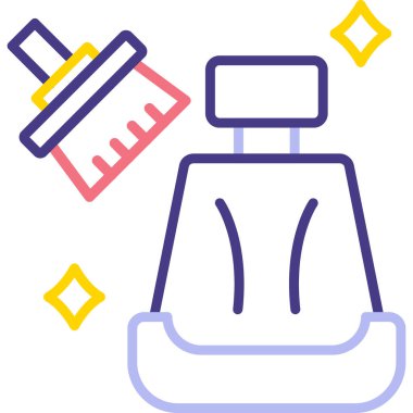 araçlarda fırça boya simgesi - inşaat kategorisi