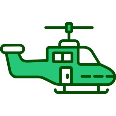 Helikopterin vektör illüstrasyonu