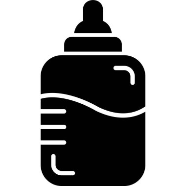 Şişe. Web simgesi basit illüstrasyon