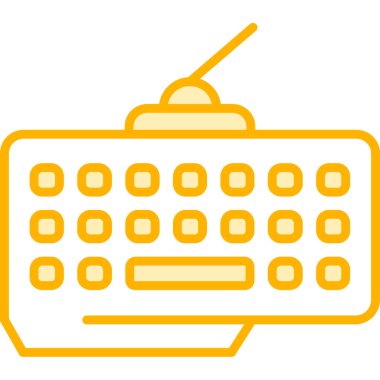 Klavye. Web simgesi basit illüstrasyon