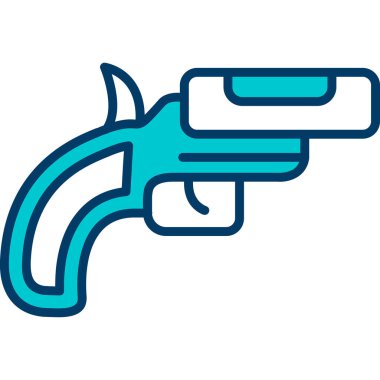 silah simgesi vektör illüstrasyonu