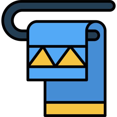 Kahve makinesi simgesi, vektör illüstrasyonu