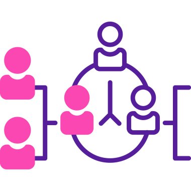 İş insanları simgesinin vektör illüstrasyonu