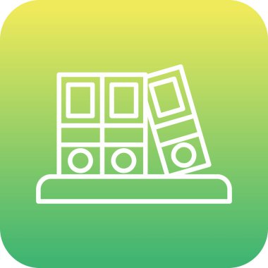 Eşsiz eşitleyici çizgi vektör simgesi