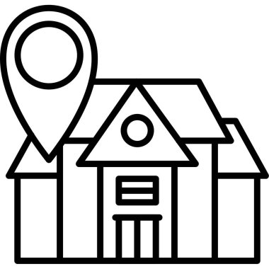 konum pin simgesi vektör illüstrasyonu