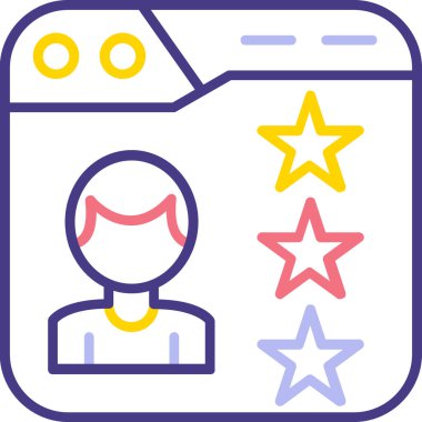 yıldız simgesi vektör illüstrasyonu