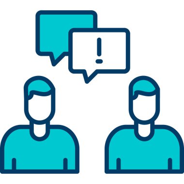 Müşteri geribildirim simgesi renk dış hat vektörü