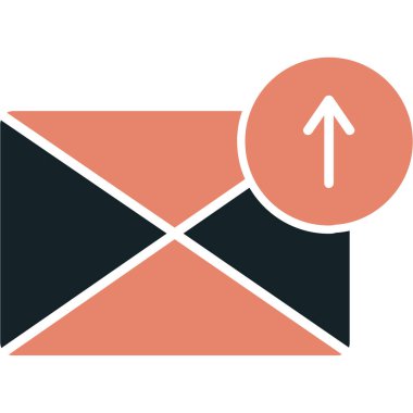 e-posta zarfı simge vektör çizimi tasarımı