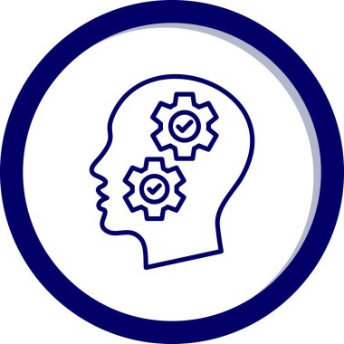 basit biçimdeki dişli vektör simgesi