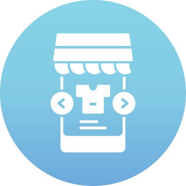 çevrimiçi alışveriş vektörü simgesi modern basit vektör illüstrasyonu