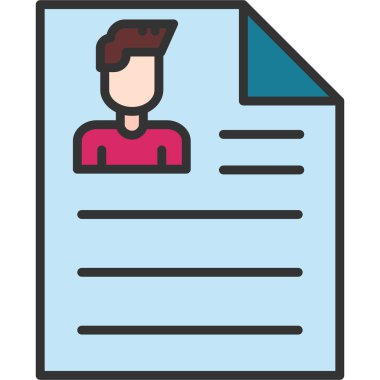 man with clipboard icon, vector illustration