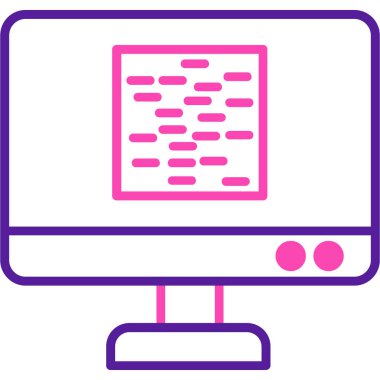 Bilgisayar. Web simgesi basit illüstrasyon