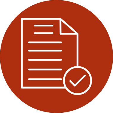 Belge. Web simgesi basit illüstrasyon