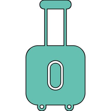 bagaj çantası izole edilmiş simge tasarımı