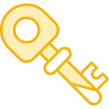 Anahtar simgesi vektör illüstrasyonu