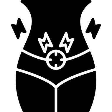 Siyah ve beyaz simgesinin vektör illüstrasyonu