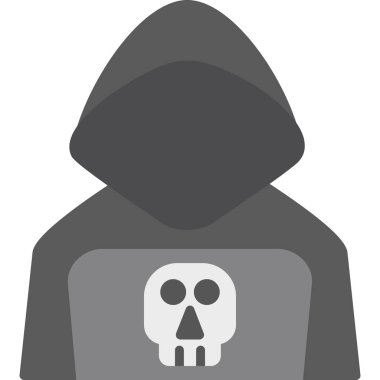 ölüm simgesi, vektör illüstrasyonu