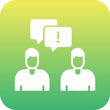 Sohbet simgesinin vektör illüstrasyonu