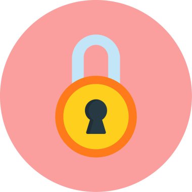 ikon vektör illüstrasyonunu kilitle