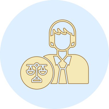 adalet simgesi vektör illüstrasyonu