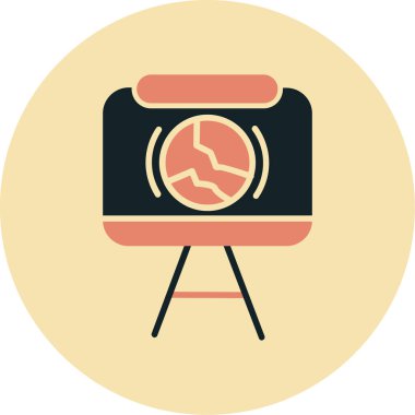 Kamera. Web simgesi basit illüstrasyon