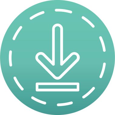 Ok. Web simgesi basit illüstrasyon