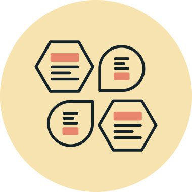 Dosya simgesinin vektör illüstrasyonu