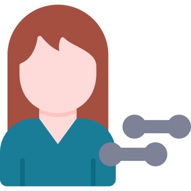 kadın avatar vektör simgesi