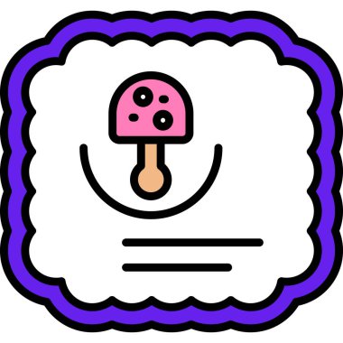 Krem simgesi, vektör illüstrasyonu