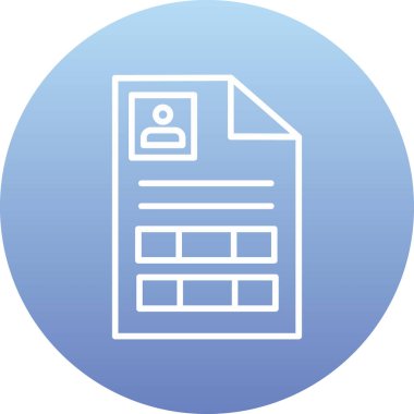 Soyut arkaplanda belge simgesi izole edildi