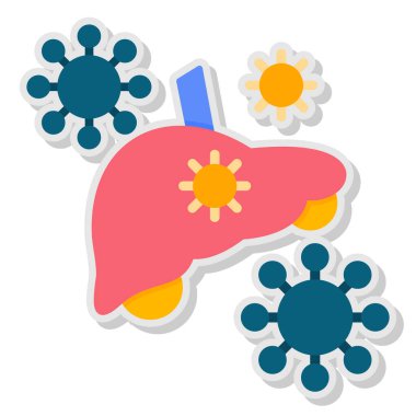 Kanser Hastalıkları web simgesi basit illüstrasyon