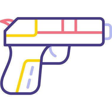 silah simgesi vektör illüstrasyonu