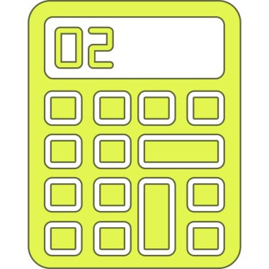 Hesap makinesi matematik okulu simgesi