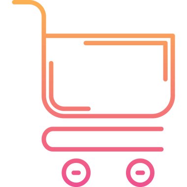 Sepet ikonu vektör illüstrasyonu