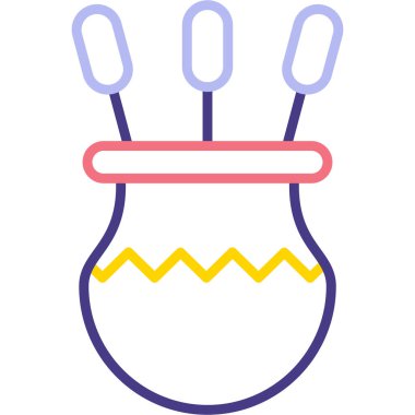 Ampul. Web simgesi basit illüstrasyon