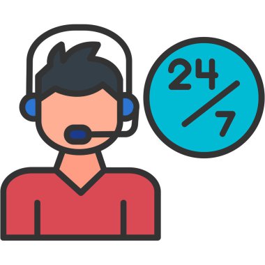 Müşteri servisi vektör simgesi