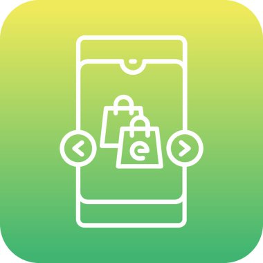 Mobil 'in eşsiz vektör simgesi