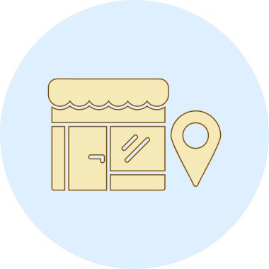 konum simgesi vektör illüstrasyonu