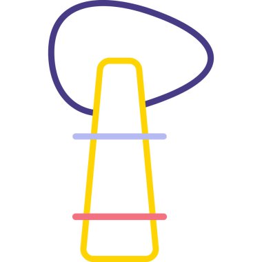 Tek bir izole lambanın vektör çizimi