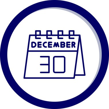 Takvim simgesinin vektör illüstrasyonu