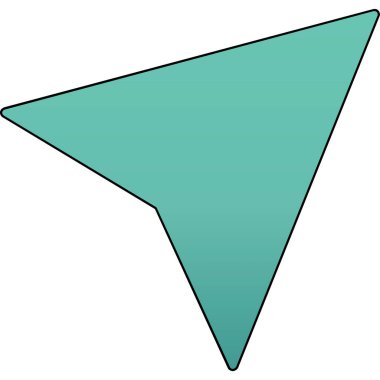 üçgen simgesi, basit biçim