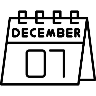 Takvim simgesi vektör illüstrasyonu
