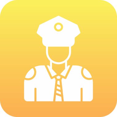 polis simgesi vektör illüstrasyonu