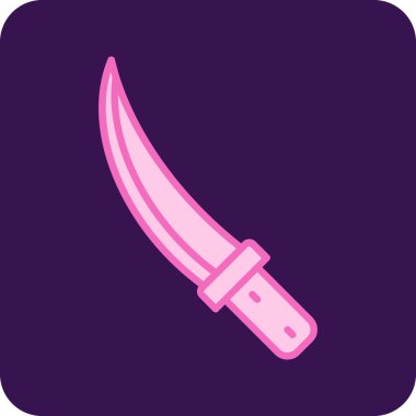 Mor bıçağın vektör çizimi