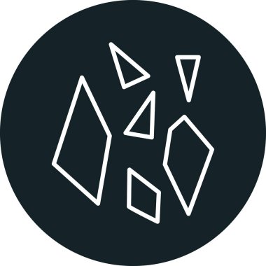 Bir haritanın siyah beyaz simgesinin vektör çizimi