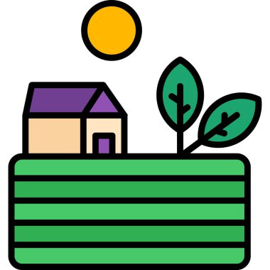 bitki simgesi vektör illüstrasyonu