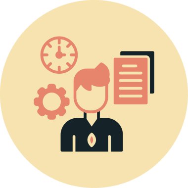 Bir insan simgesinin vektör illüstrasyonu