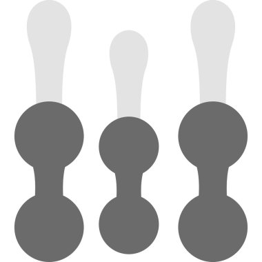 dört farklı boyutta siyah siluet simgelerinin vektör kümesi.