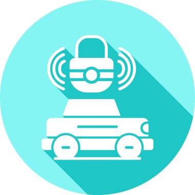 - Araba. Web simgesi basit illüstrasyon