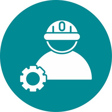 İşçinin vektör simgesi